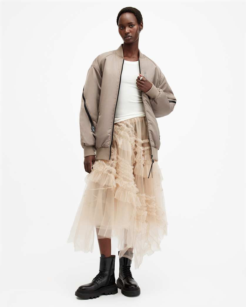 Hanaa Oversized Bomber Jacket