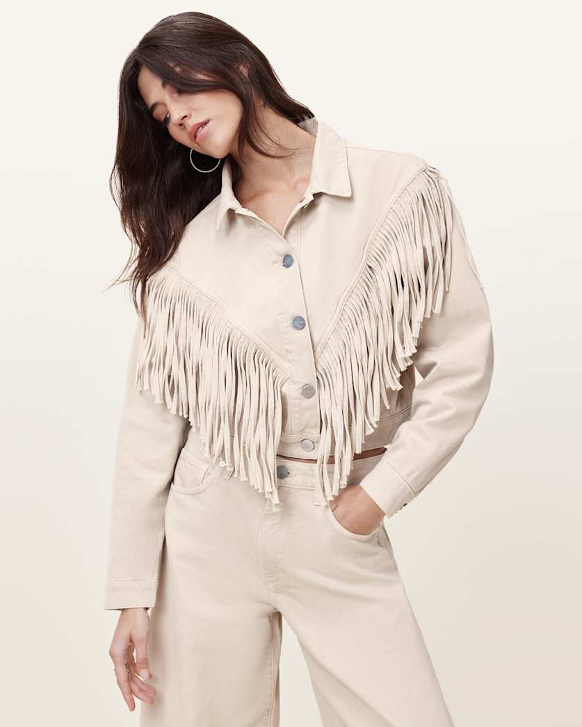 Marlene Fringed Denim Jacket