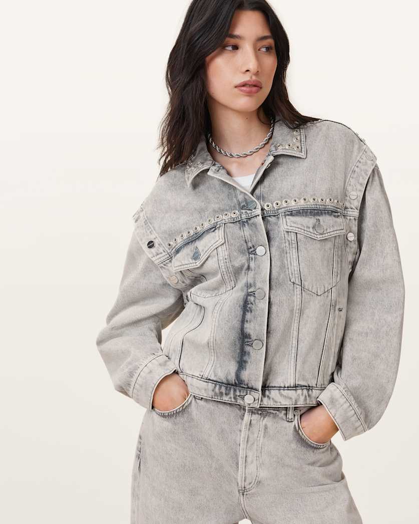Chlo Studded Denim Jacket