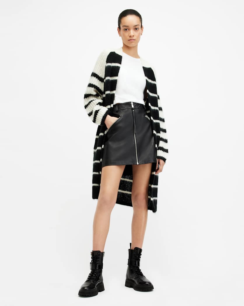 Lou Striped Relaxed Fit Cardigan