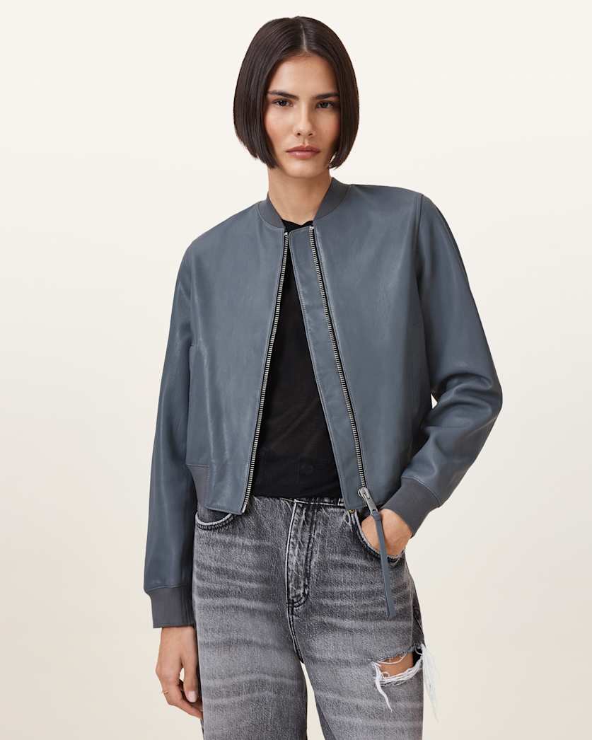 Orten Leather Bomber Jacket