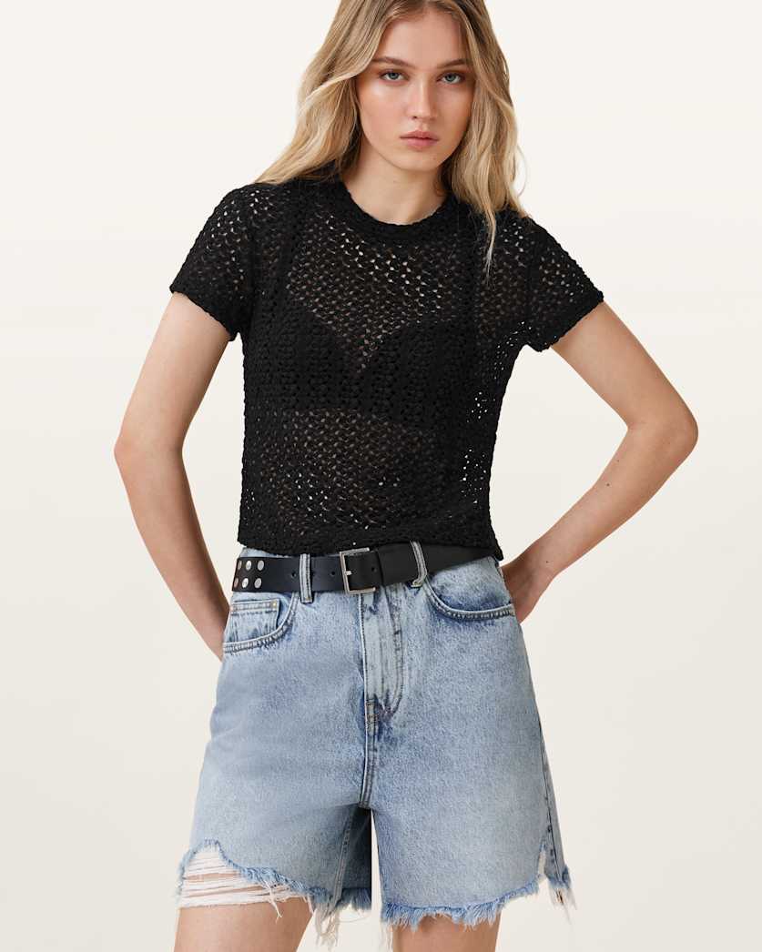 Karma Crochet Stevie Slim Fit T-Shirt