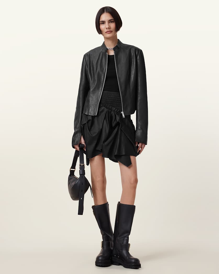 Palmer Asymmetric Mini Skirt