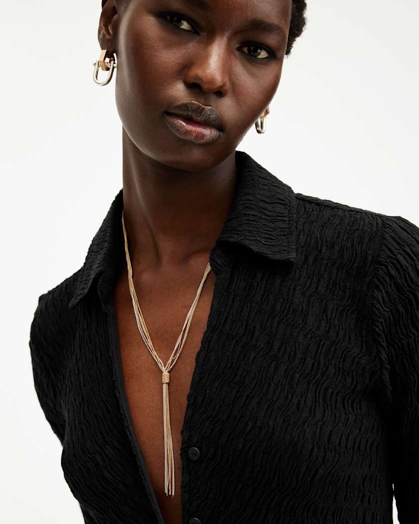 Fleur Two Tone Chain Necklace