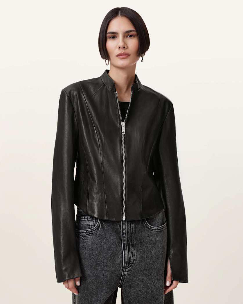 Sadler Slim Fit Leather Jacket