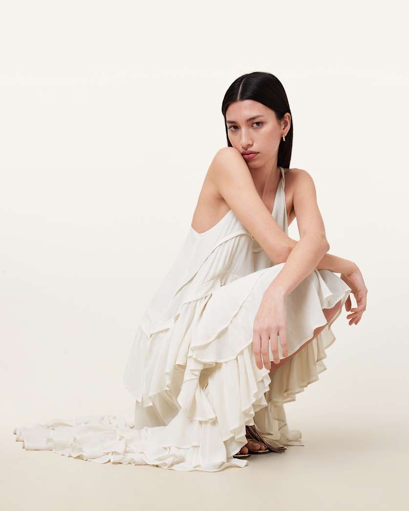 Cavarly Tiered Ruffle Maxi Dress