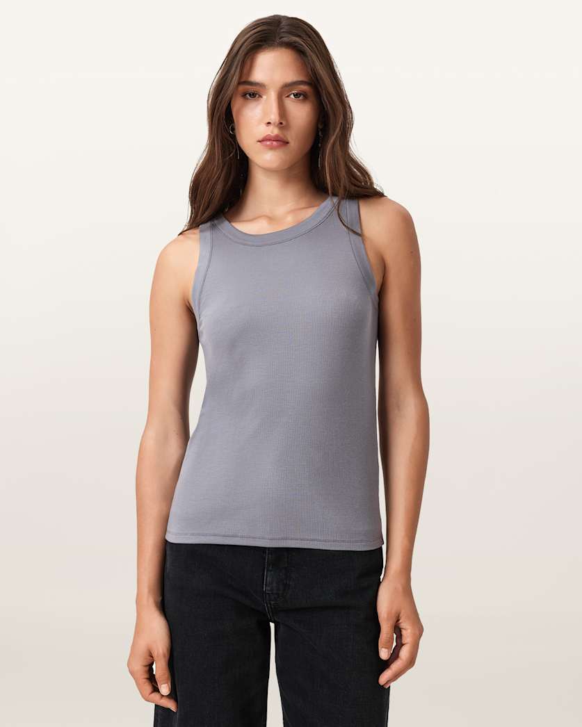 Rina Crew Neck Sleeveless Tank Top