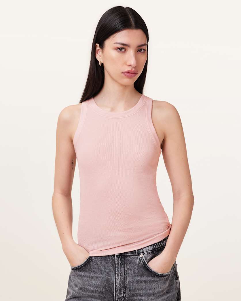 Rina Crew Neck Sleeveless Tank Top