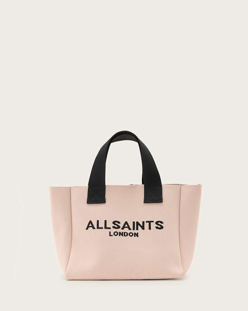 Izzy Logo Print Knitted Mini Tote Bag