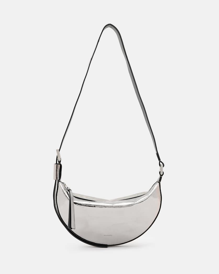 Half Moon Leather Crossbody Bag