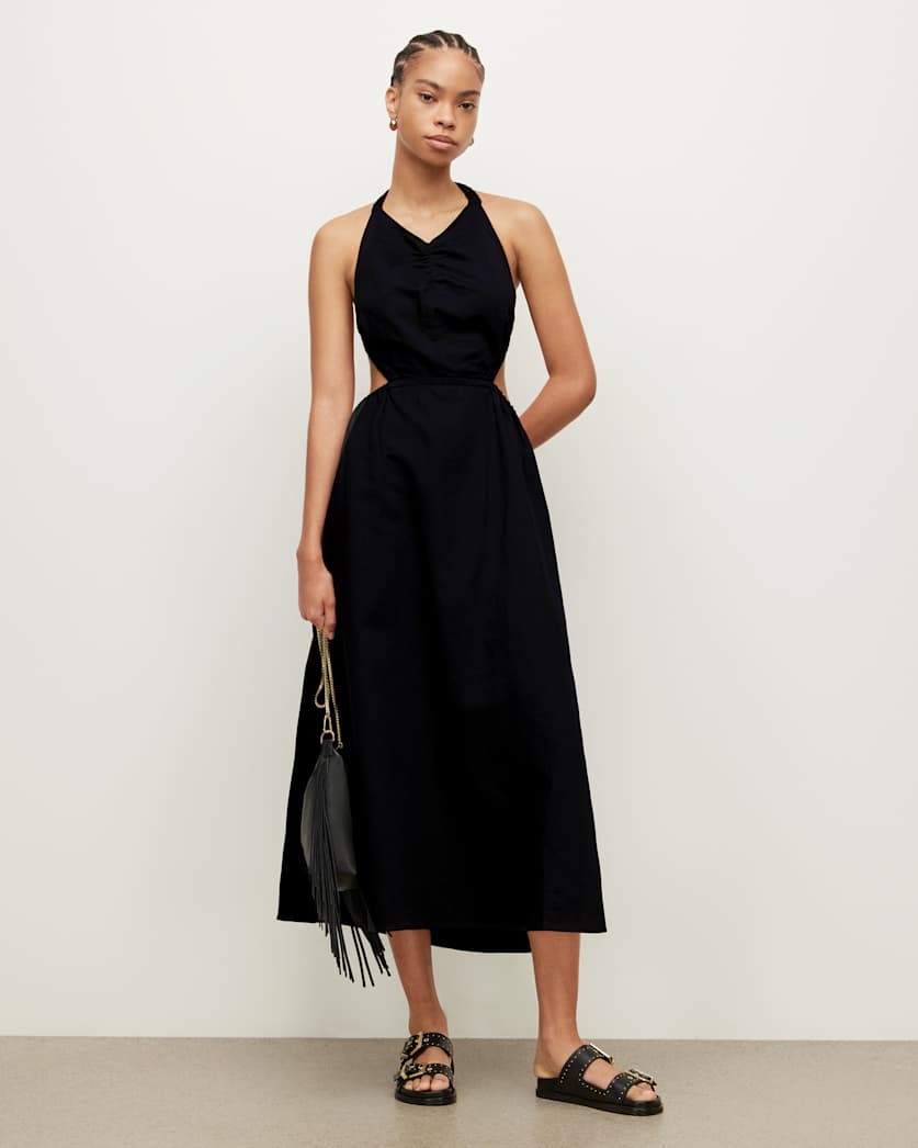 Ludo Linen Blend Maxi Dress