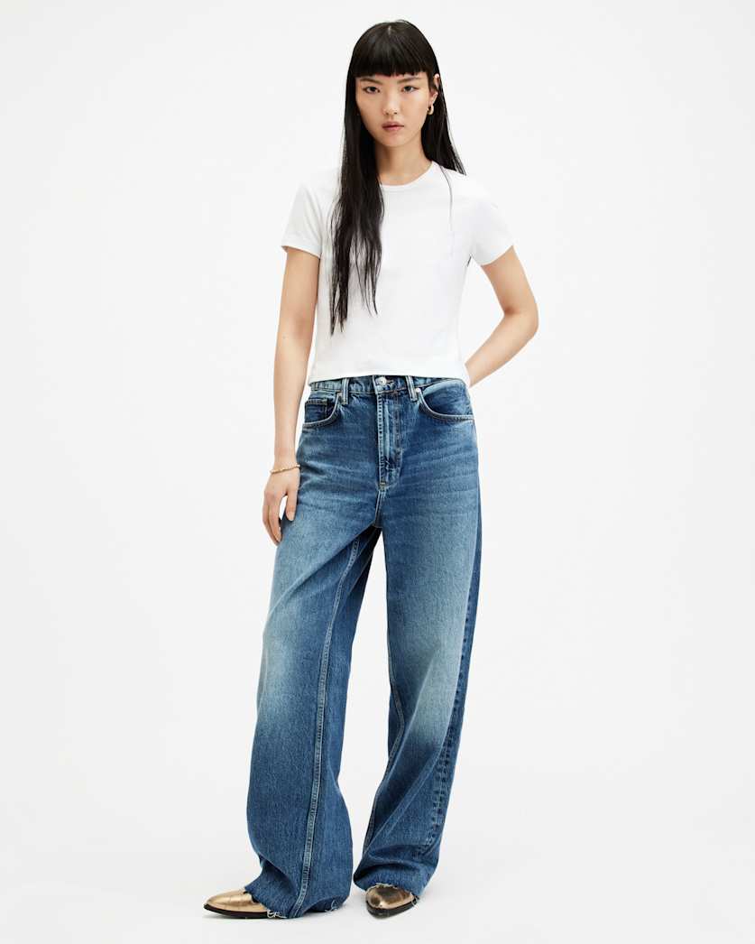 Blake Low Slung Wide Leg Denim Jeans