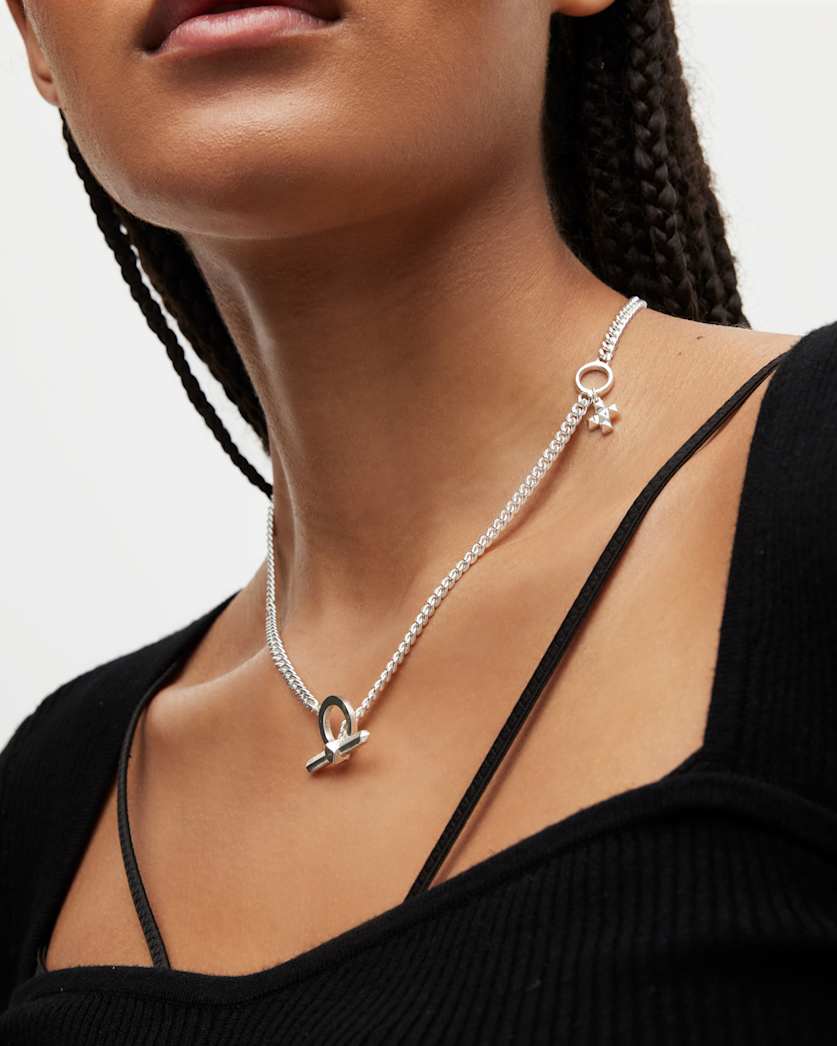 Nova Sterling Silver Charm Necklace