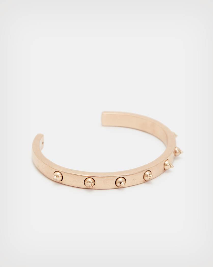 all saints Dana Studded Cuff Bracelet Warm Brass