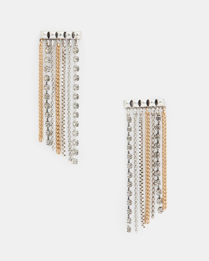 Farrah Mult-Tonal Chain Earrings