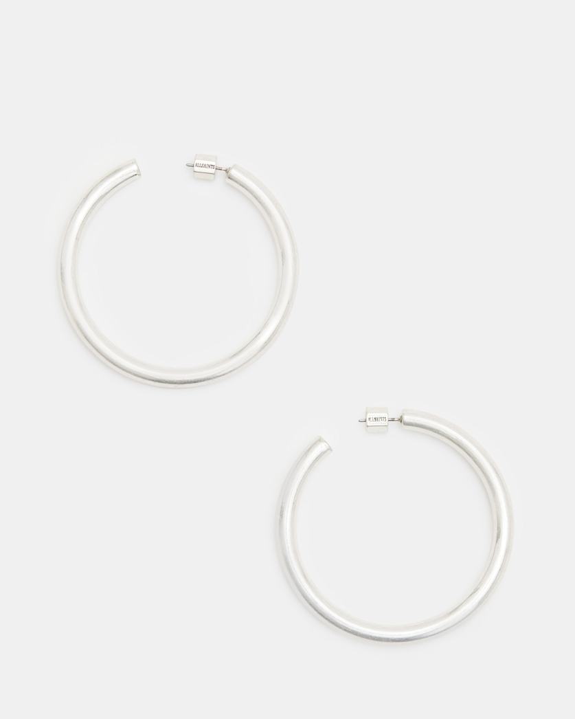 Claudette Large Tubular Hoop Earrings