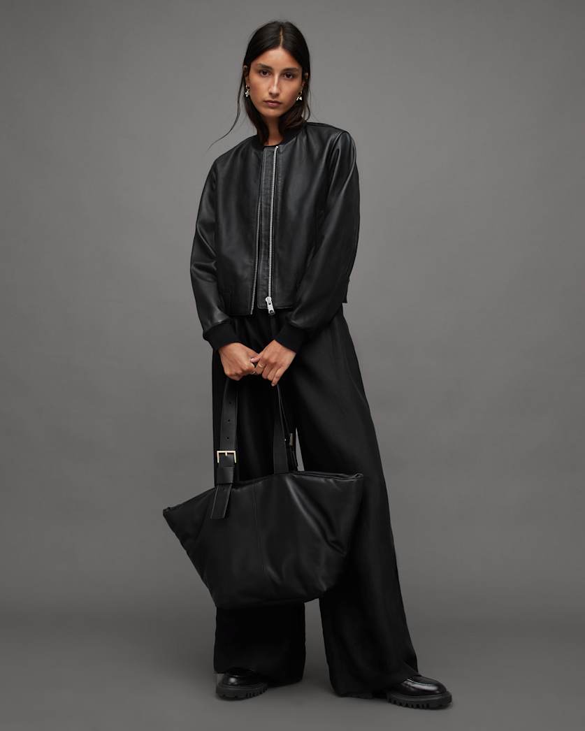 Orten Leather Bomber Jacket