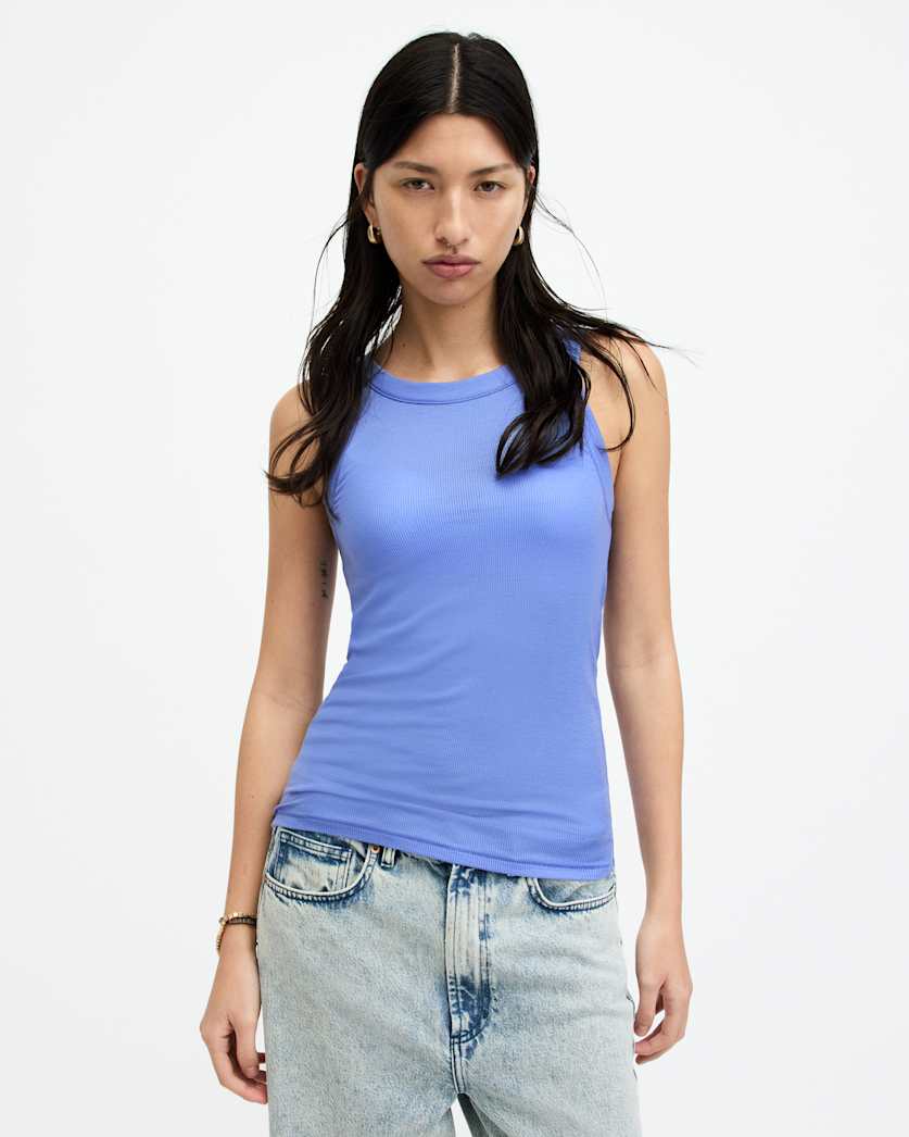 Rina Crew Neck Sleeveless Tank Top