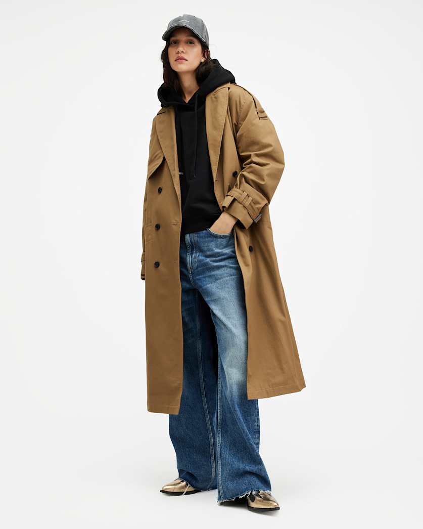Wyatt Relaxed Fit Belted Trench Coat