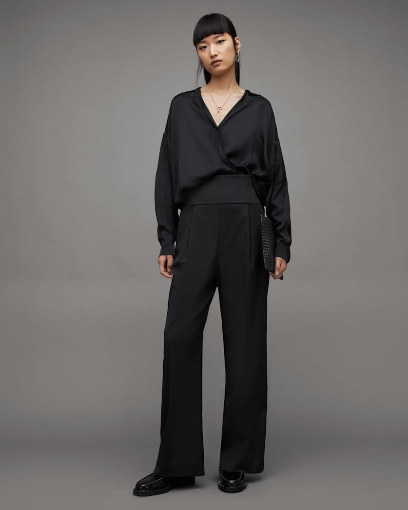 Comet High Waisted Wide Leg Trousers