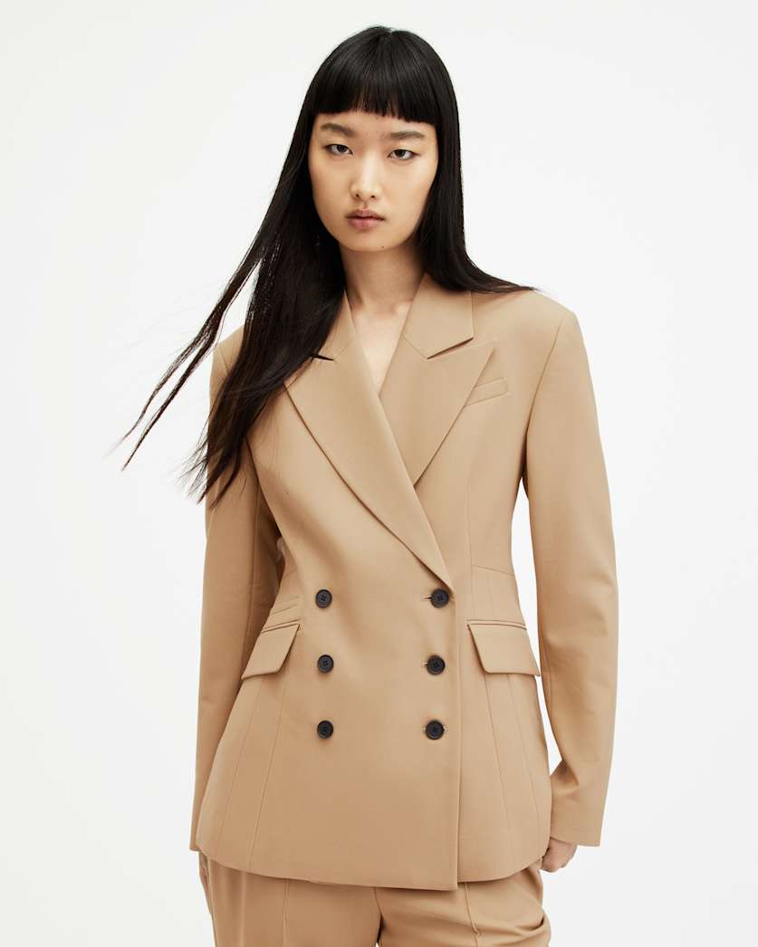 Sevenh Cinched Waist Slim Fit Blazer
