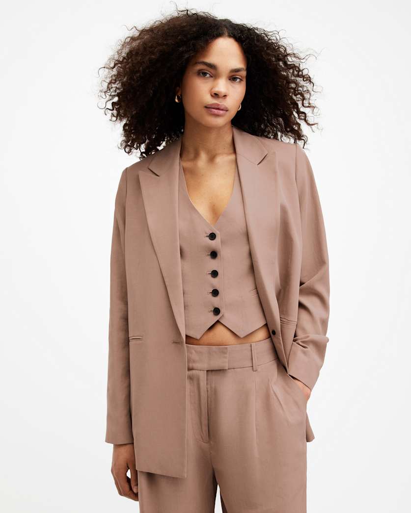Deri Lyn Linen Blend Blazer