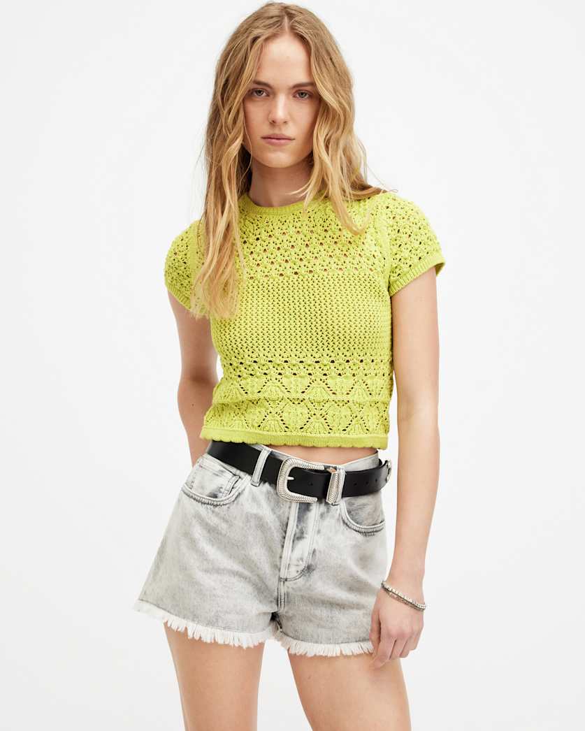 Briar Crochet Knitted Slim Fit Top