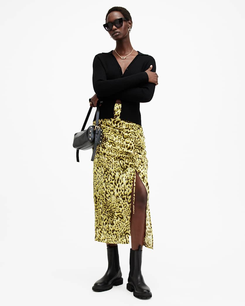 Carla Gathered Midi Skirt