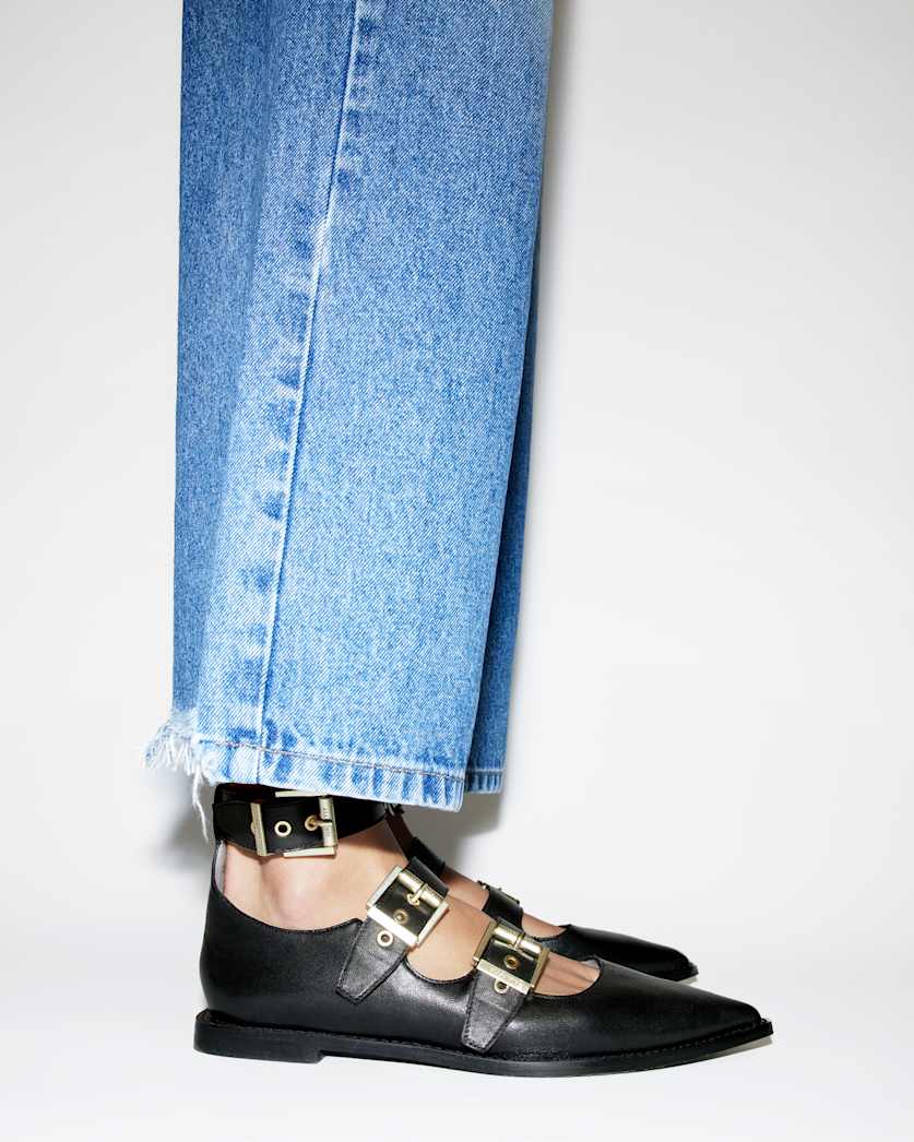 Susan Buckle Leather Shoes