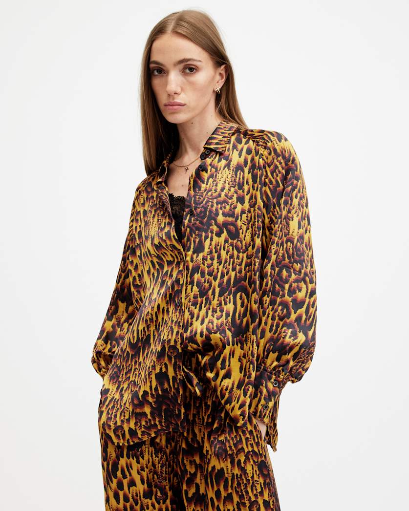 Oana Leopard Print Shirt