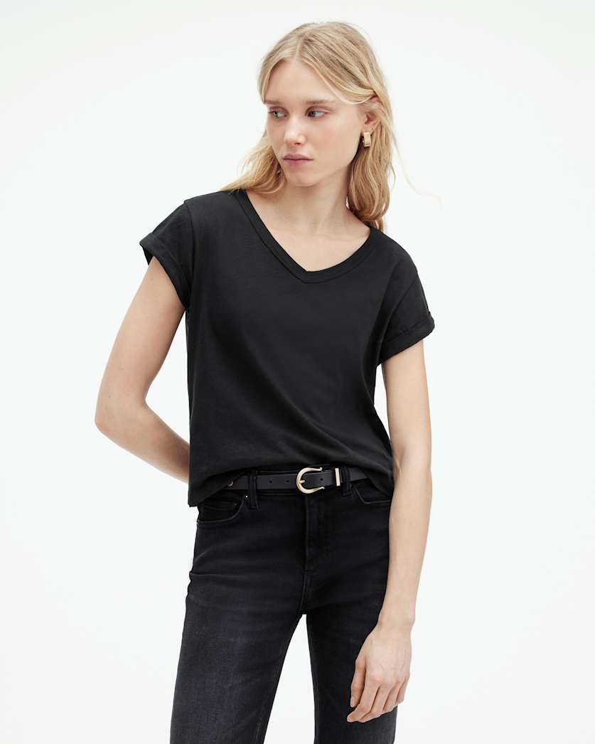 Anna V Neck Short Sleeve T-Shirt