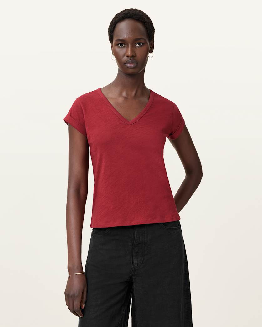 Anna V-Neck Short Sleeve T-Shirt