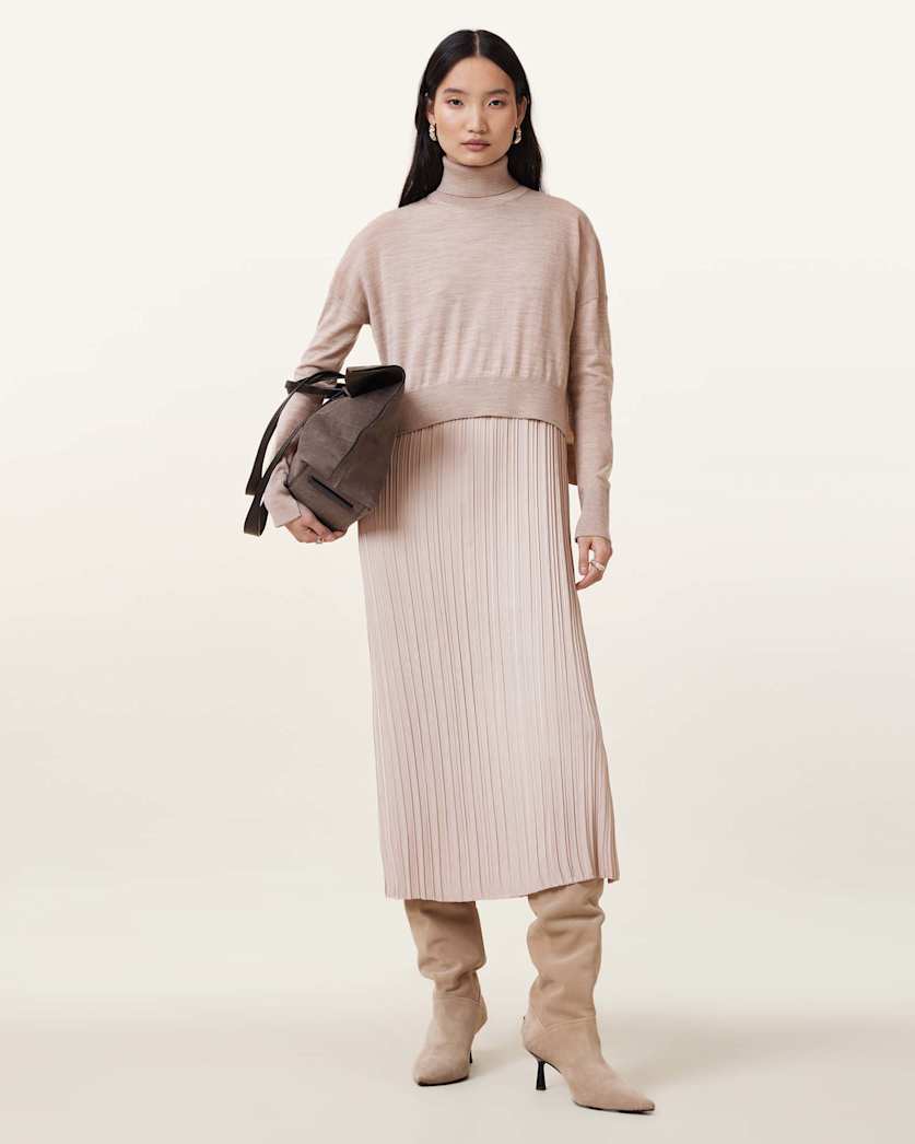 Vittoria 2-In-1 Pleated Midi Dress