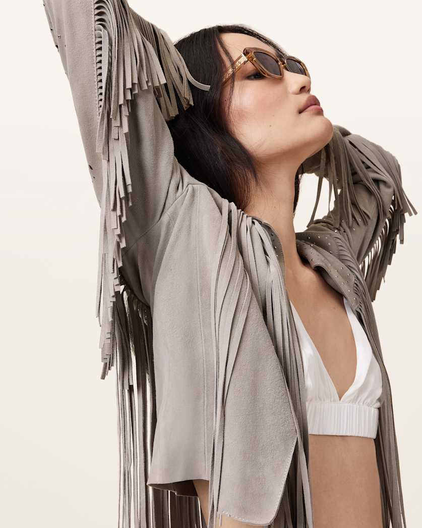 Asta Suede Tassel Jacket