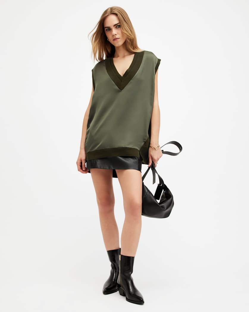 Bern Merino Wool V-Neck Tank Top