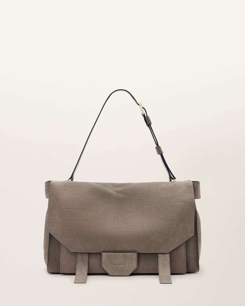 Ursa Crocodile Effect Leather Bag