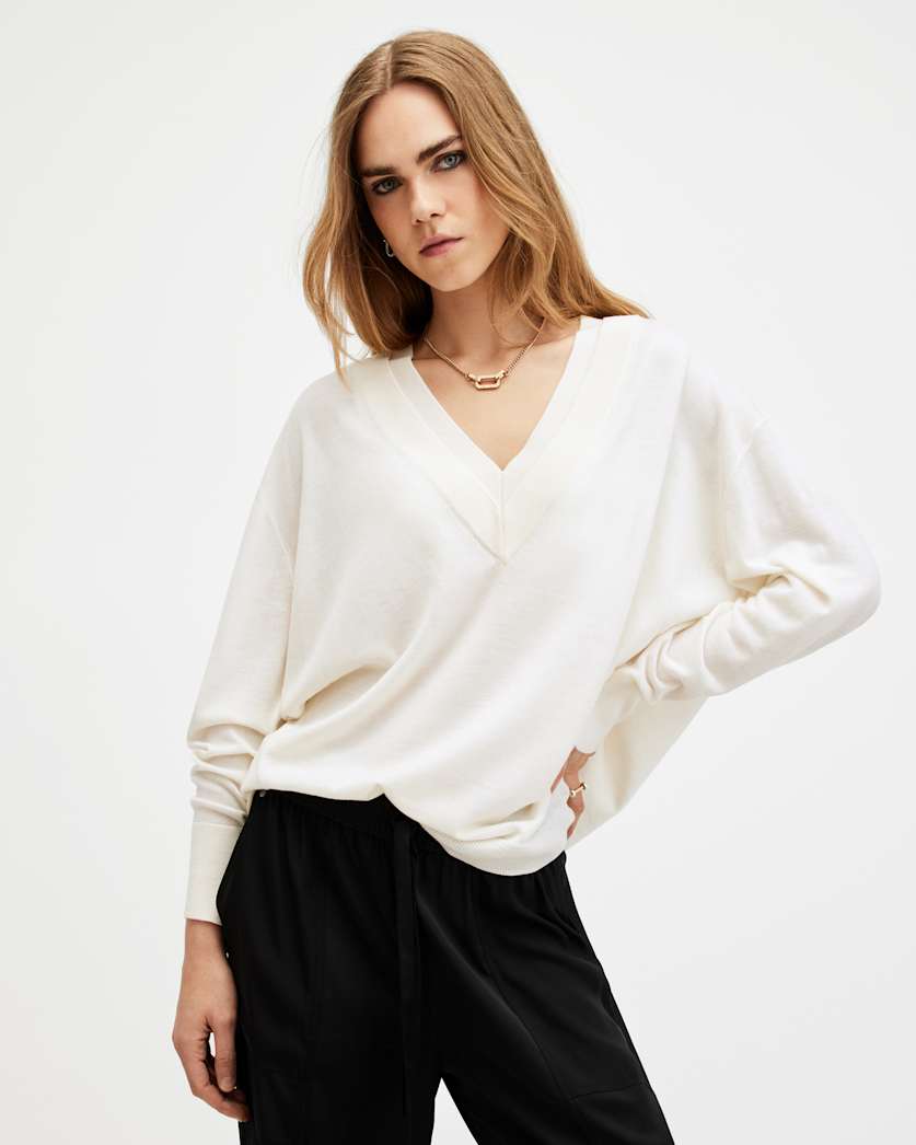 Bern Merino Wool V-Neck Jumper