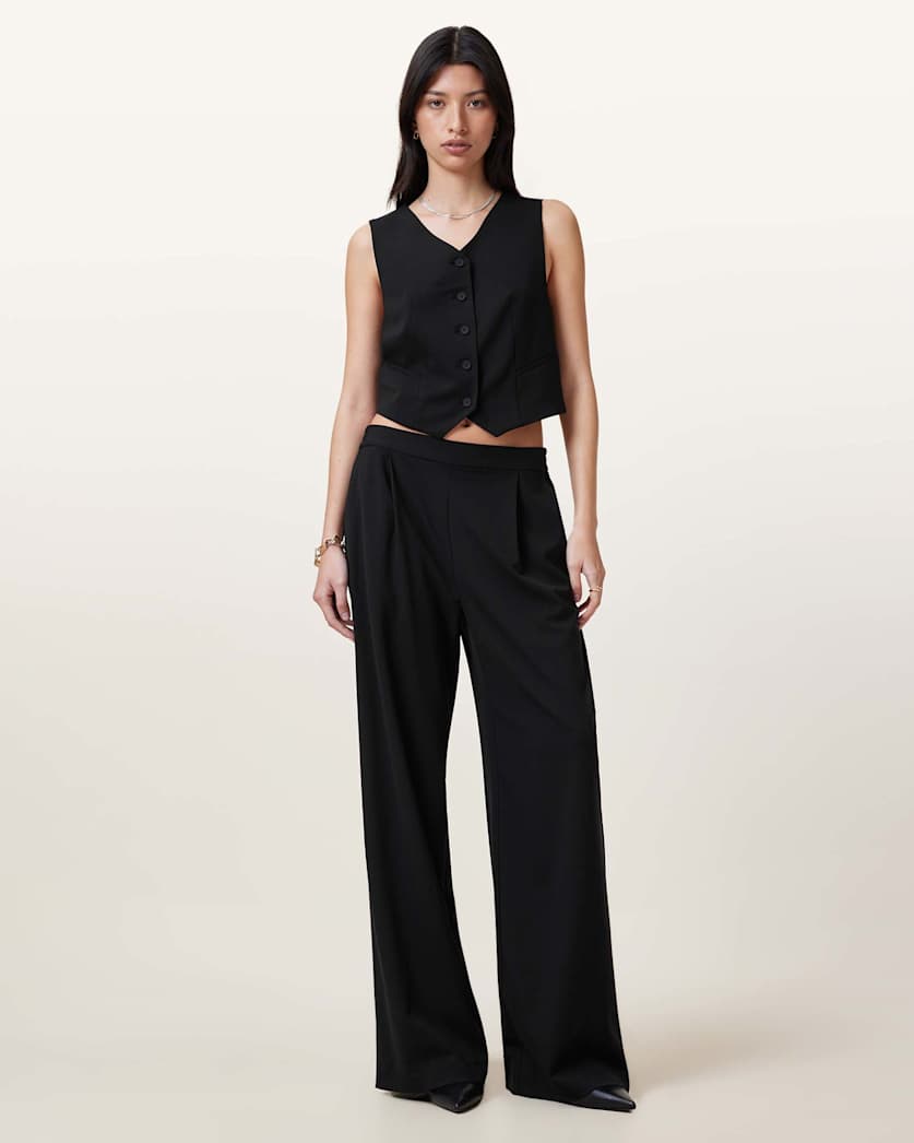Aleida Lightweight Wide Leg Trousers