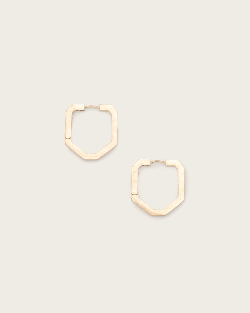 Stella Hex Hoop Earrings