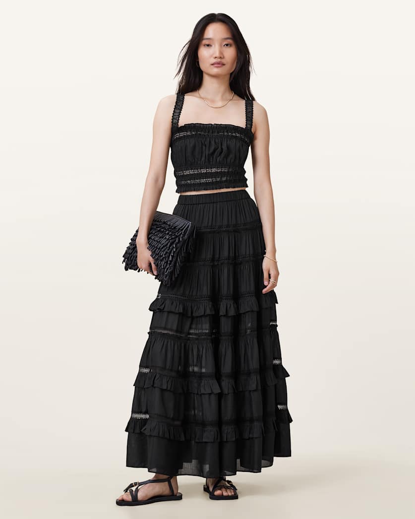 Talia Tiered Maxi Skirt