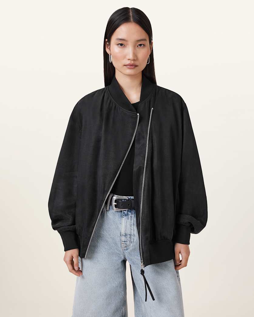 Avril Relaxed Fit Bomber Jacket