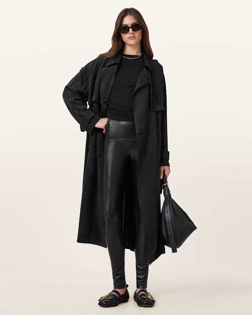 Cora High-Rise Faux Leggings
