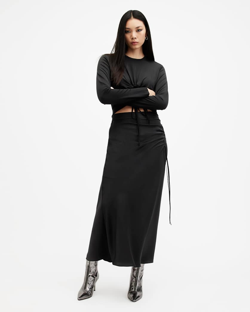 Alexia Gathered Maxi Skirt