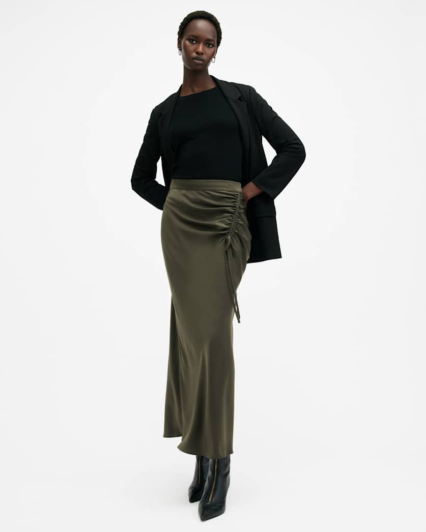 Alexia Gathered Maxi Skirt
