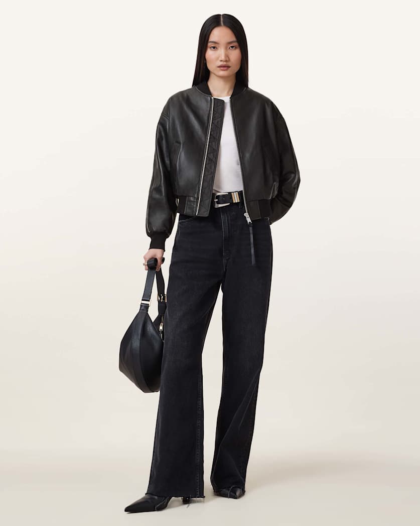 Zenith Leather Bomber Jacket