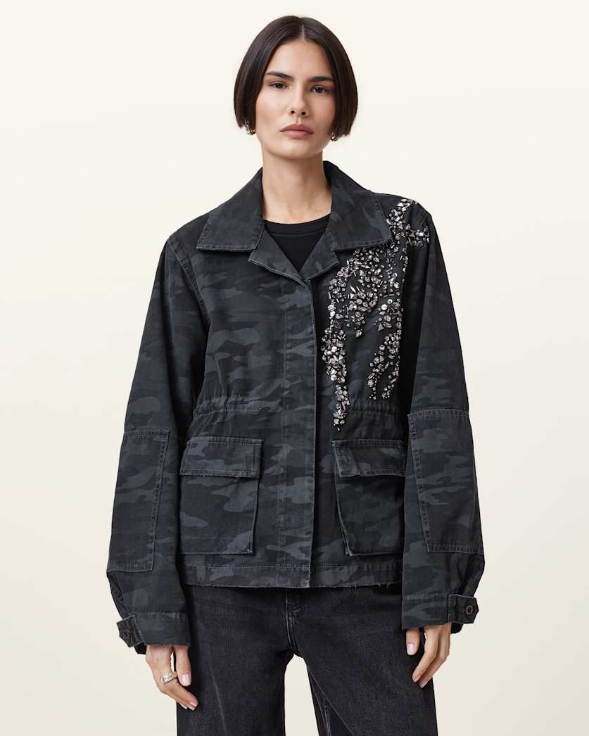 Finch Camouflage Denim Jacket