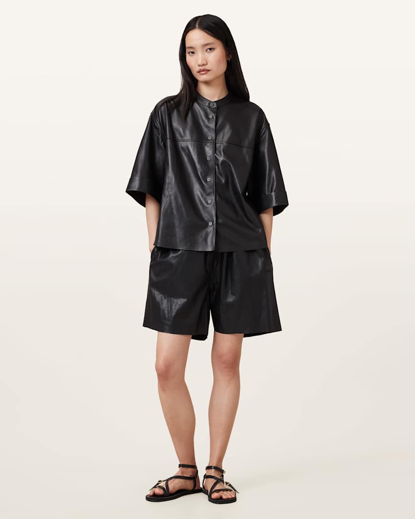 Arla Lea Leather Shorts