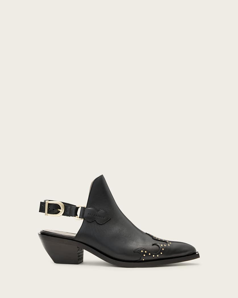 Desola Leather Western Mule