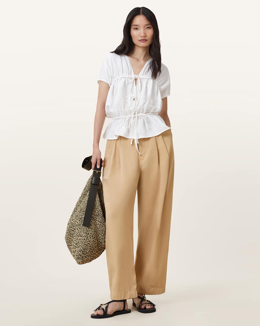 Becca Denim Voluminous Leg Trousers