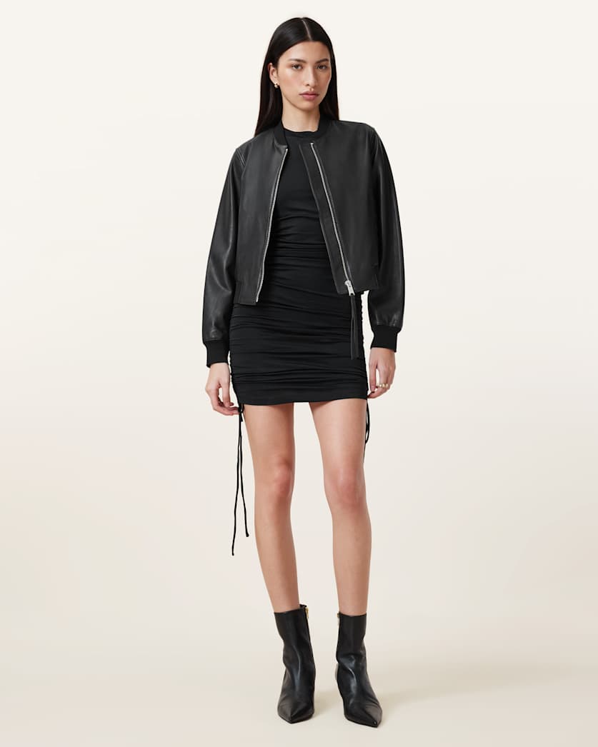Orten Leather Bomber Jacket